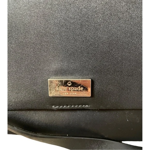 KATE SPADE Black and Light Pink Leather Crossbody Purse - Picture 2 of 13